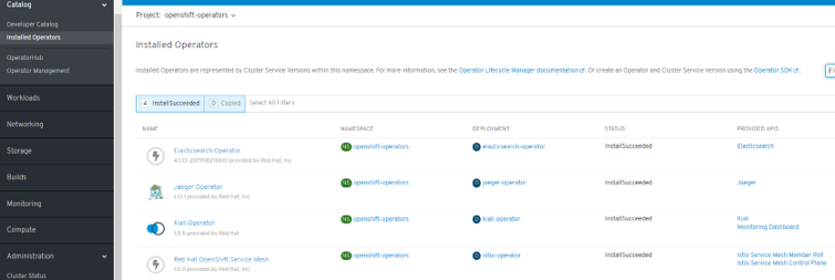 OCS Servicemesh 4